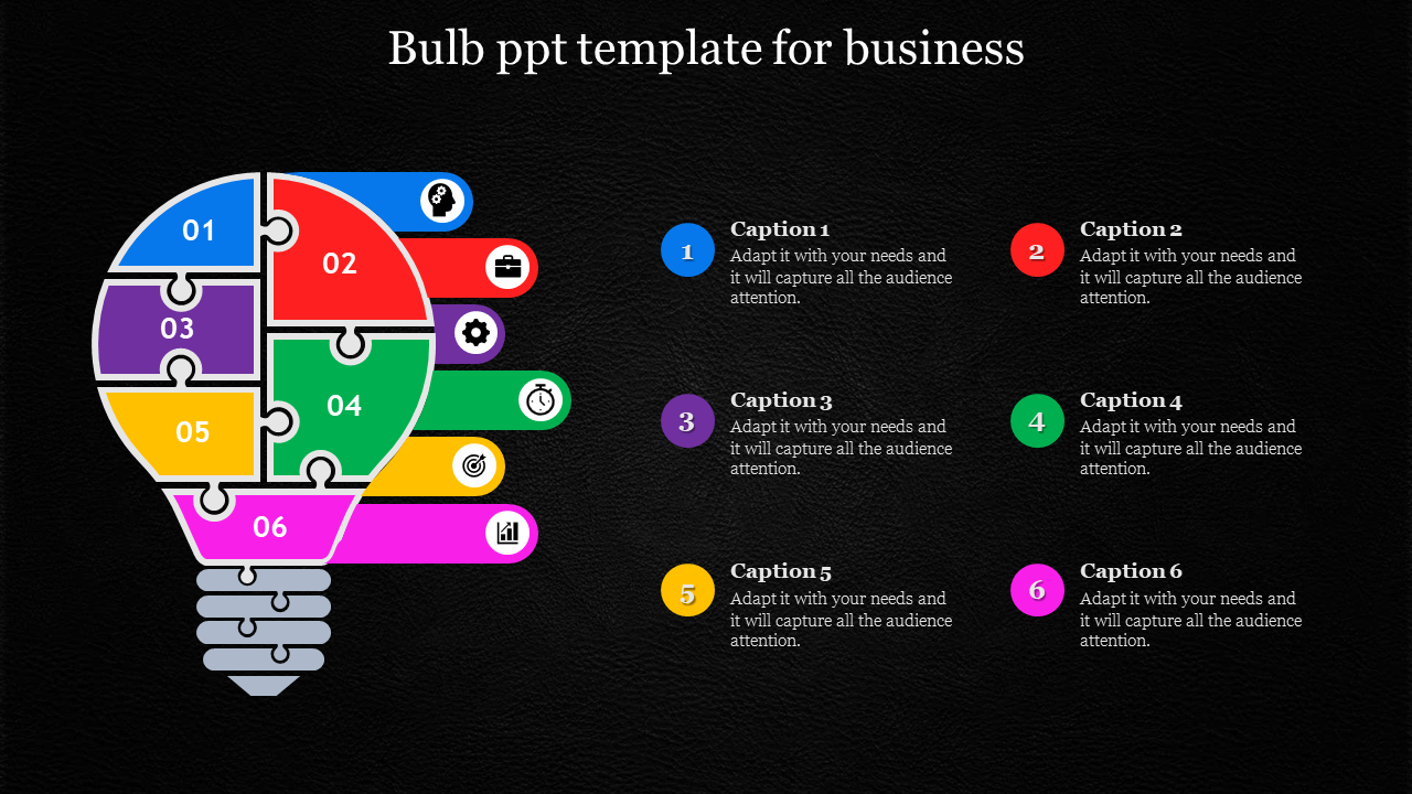 bulb ppt template-Bulb ppt template for business